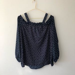 LOFT Polka Dot Blouse